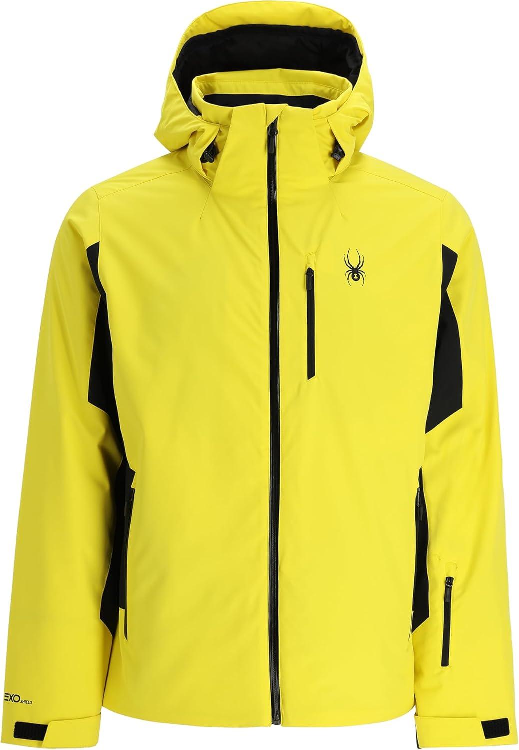 imageSpyder Mens Vertex Insulated Ski Snow Hooded Snow JacketAcid Yellow
