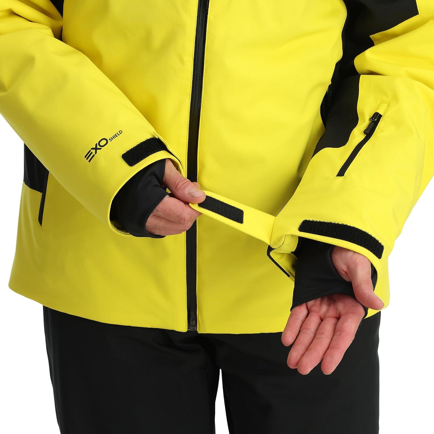 imageSpyder Mens Vertex Insulated Ski Snow Hooded Snow JacketAcid Yellow