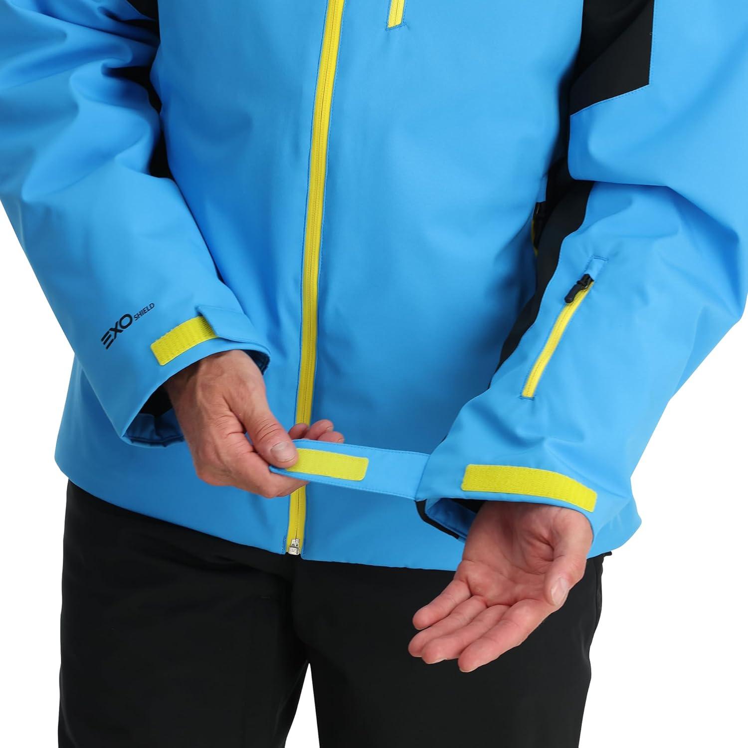 imageSpyder Mens Vertex Insulated Ski Snow Hooded Snow JacketAether Blue
