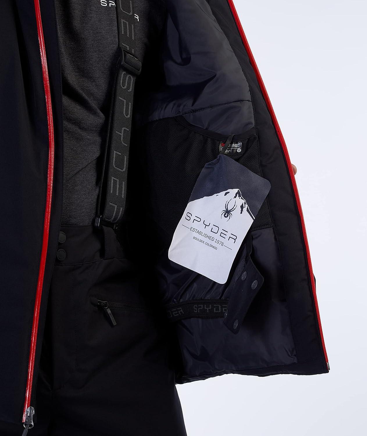 imageSpyder Mens Vertex Insulated Ski Snow Hooded Snow JacketBlack S23