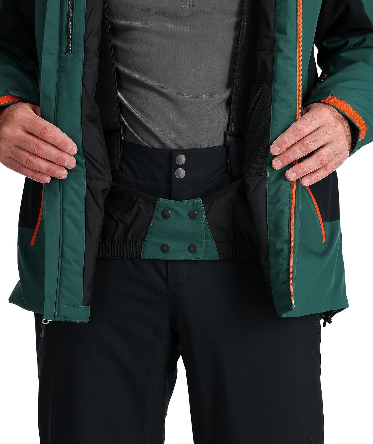 imageSpyder Mens Vertex Insulated Ski Snow Hooded Snow JacketCypress Green