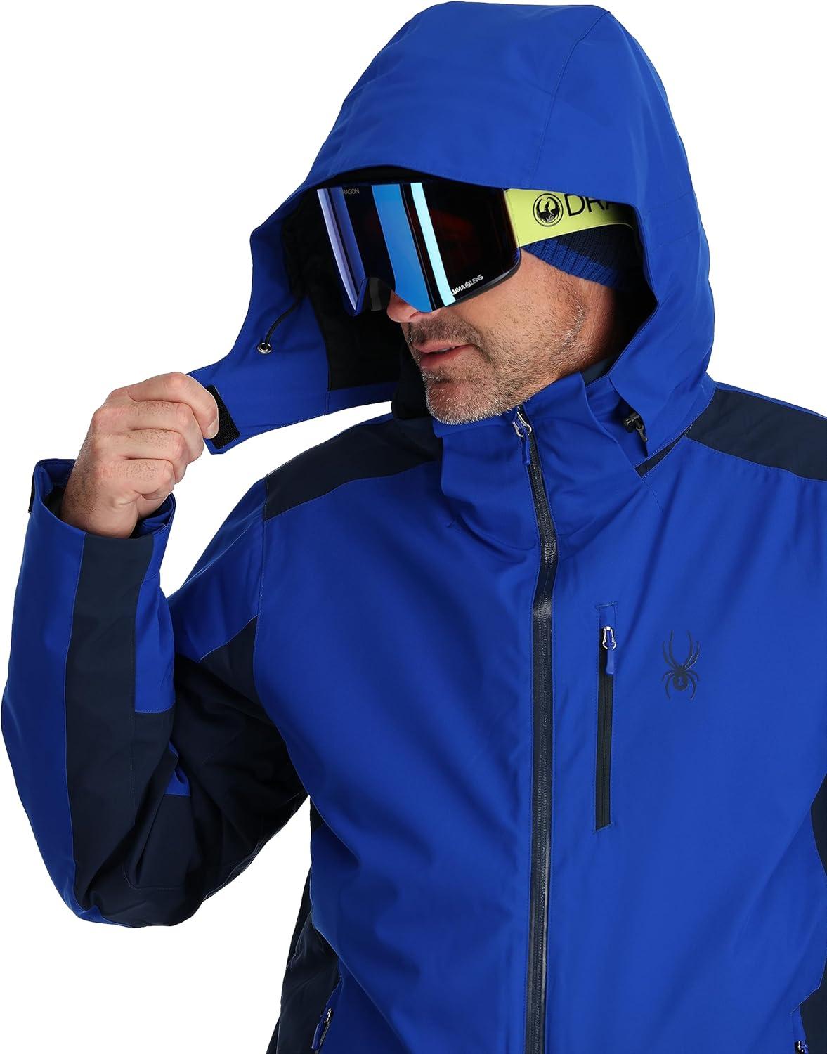 imageSpyder Mens Vertex Insulated Ski Snow Hooded Snow JacketElectric Blue