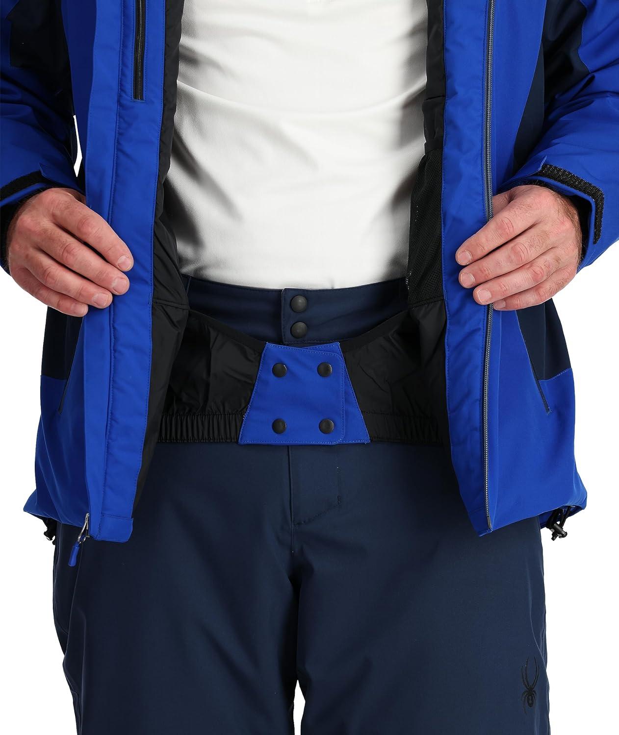 imageSpyder Mens Vertex Insulated Ski Snow Hooded Snow JacketElectric Blue