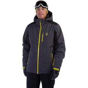 Spyder Men’s Vertex Insulated Ski Snow Hooded Snow Jacket(Ebony)