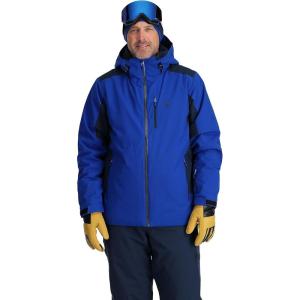 Spyder Men’s Vertex Insulated Ski Snow Hooded Snow Jacket(Electric Blue)