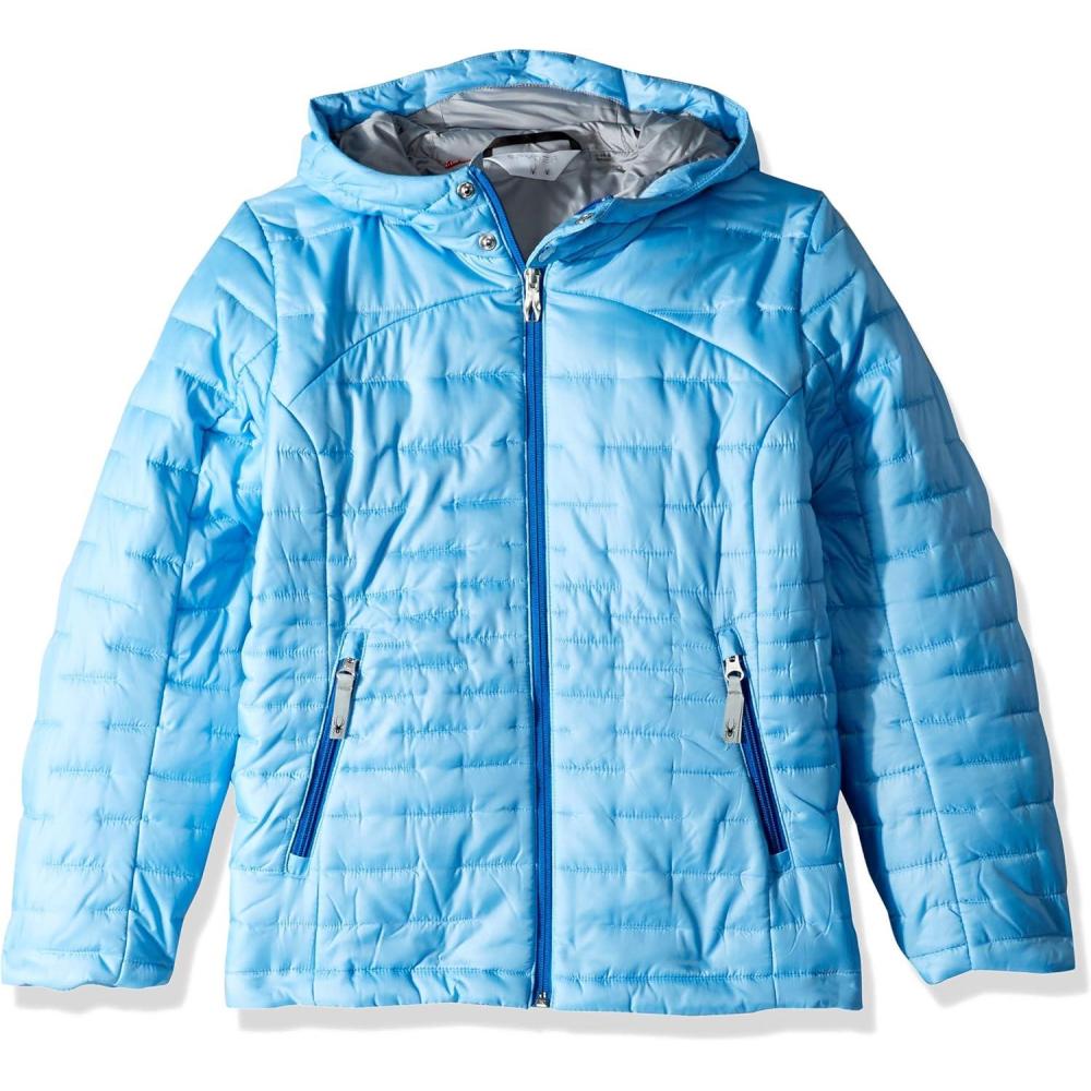 imageSpyder Girls Edyn Hoody Insulated JacketBlue IceTurkish Sea