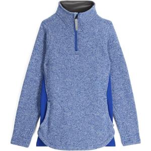Spyder Girls Aspire Half Zip Fleece Jacket(Electric Blue)