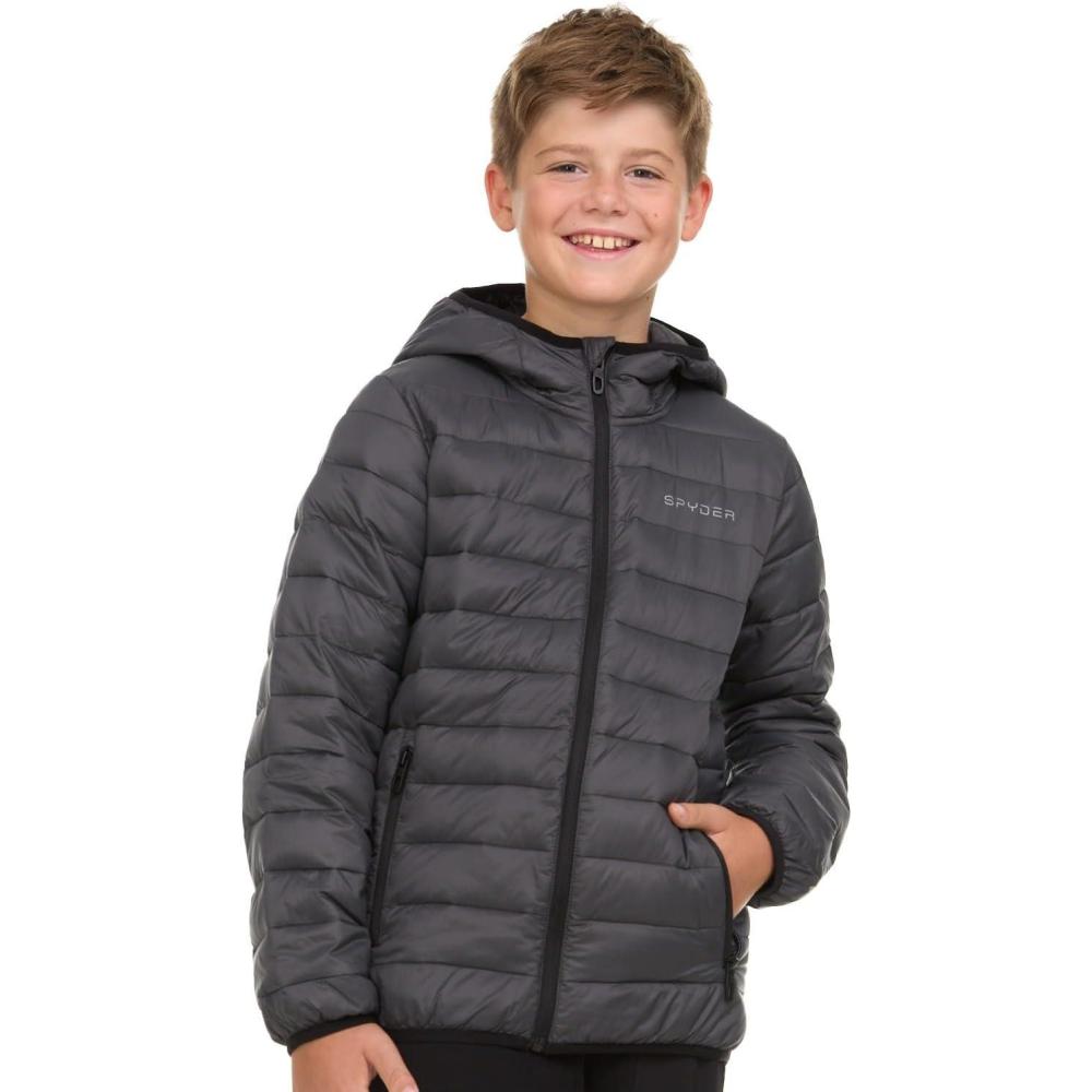 imageSpyder Boys Puffer Jacket Lightweight Packable Wind Water Resistant Quilted Boys Winter Coat Cozy Insulated Winter JacketPolar