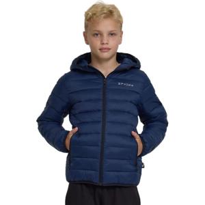Spyder Boys Puffer Jacket – Lightweight Packable Wind Water Resistant Quilted Boys Winter Coat – Cozy Insulated Winter Jacket(Navy Tonal)