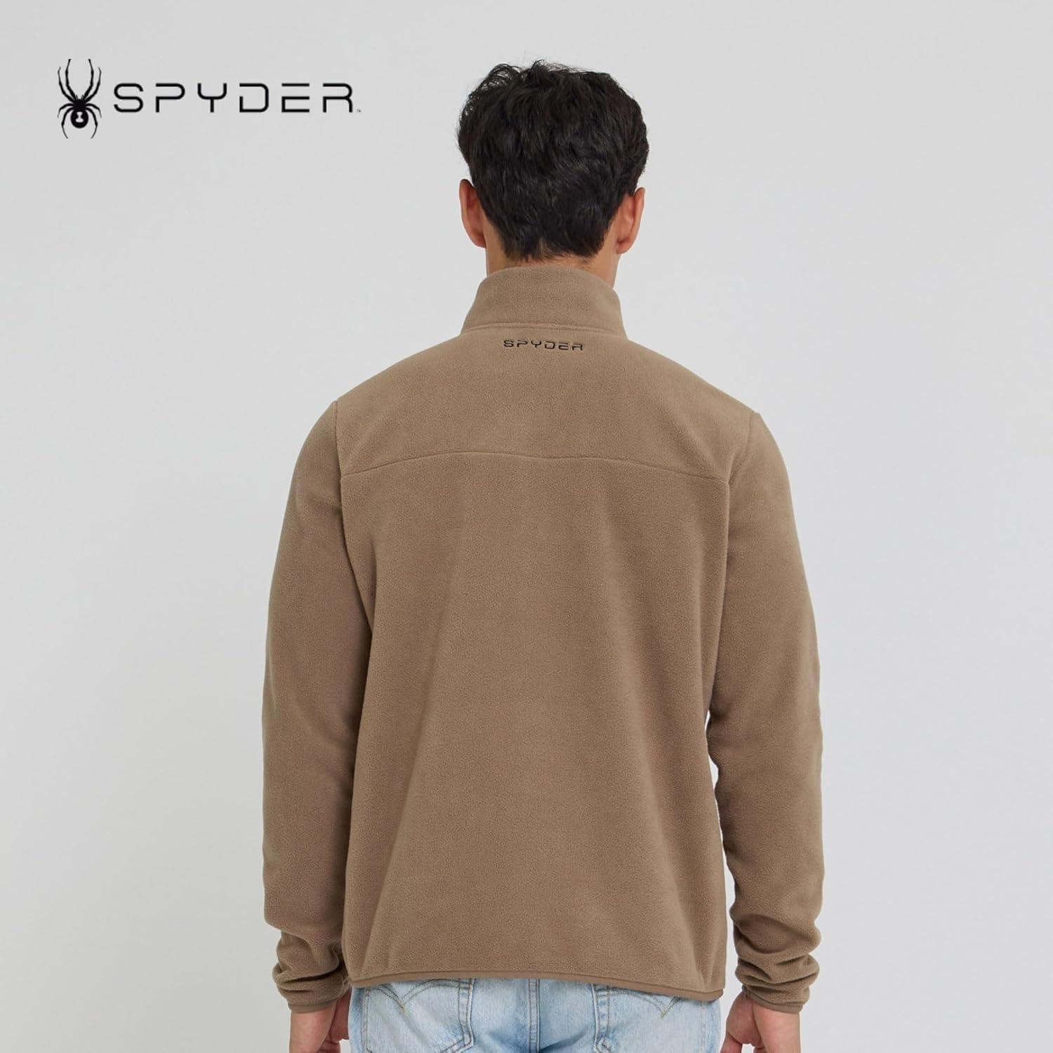 imageSpyder Fleece Quarter Zip Pullover Men Polar Fleece Lightweight Athletic Sweater Warm 14 Zipper Jacket Mock NeckTimber