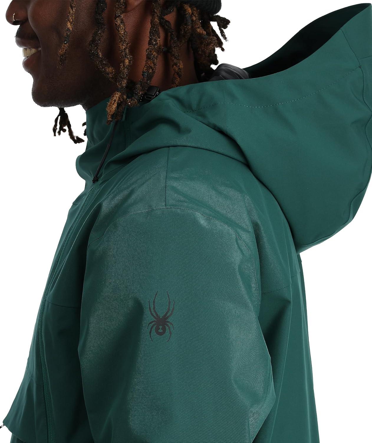 imageSpyder Mens All Out Insulated Anorak Ski JacketCypress Green