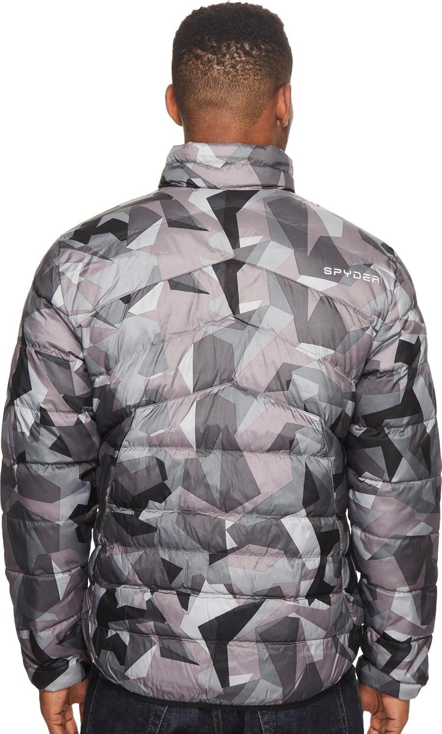 imageSpyder Mens Geared Full Zip Synthetic Down VestBlack Camo PrintBlack