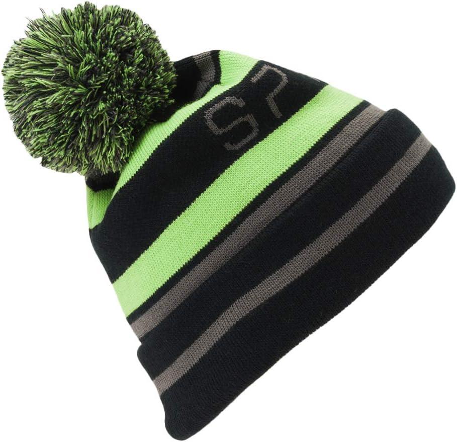 imageSpyder Mens Icebox Lined Pom Ski BeanieBlackFreshPolar
