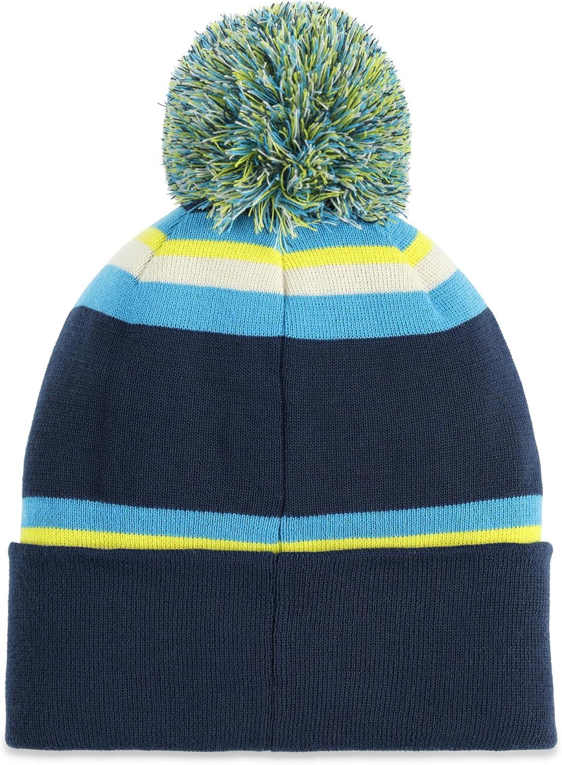 imageSpyder Mens Icebox Lined Pom Ski BeanieTrue Navy