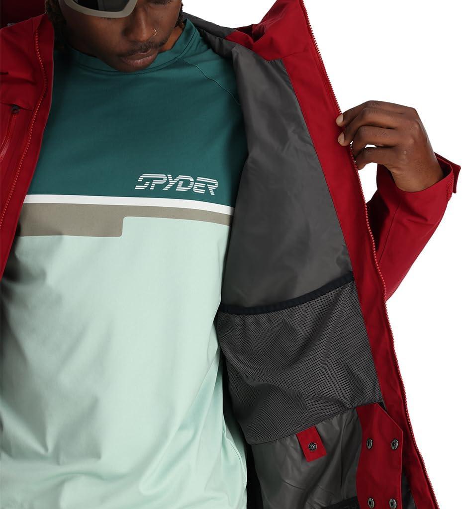 imageSpyder Mens Jagged GoreTex Shell Ski JacketMineral Red