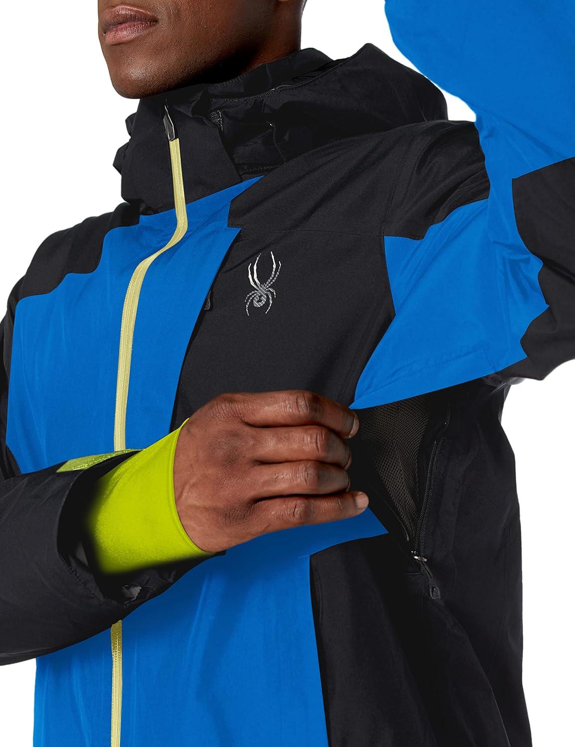 imageSpyder Mens Mens Chambers Goretex Ski JacketTurkish SeaBlackAcid