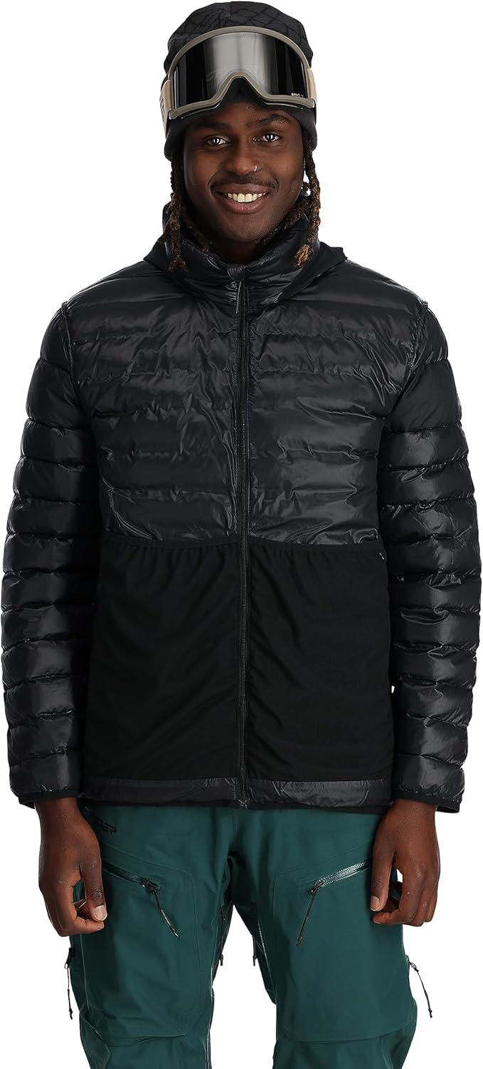 imageSpyder Mens Sanction Hooded Down Packable JacketBlack