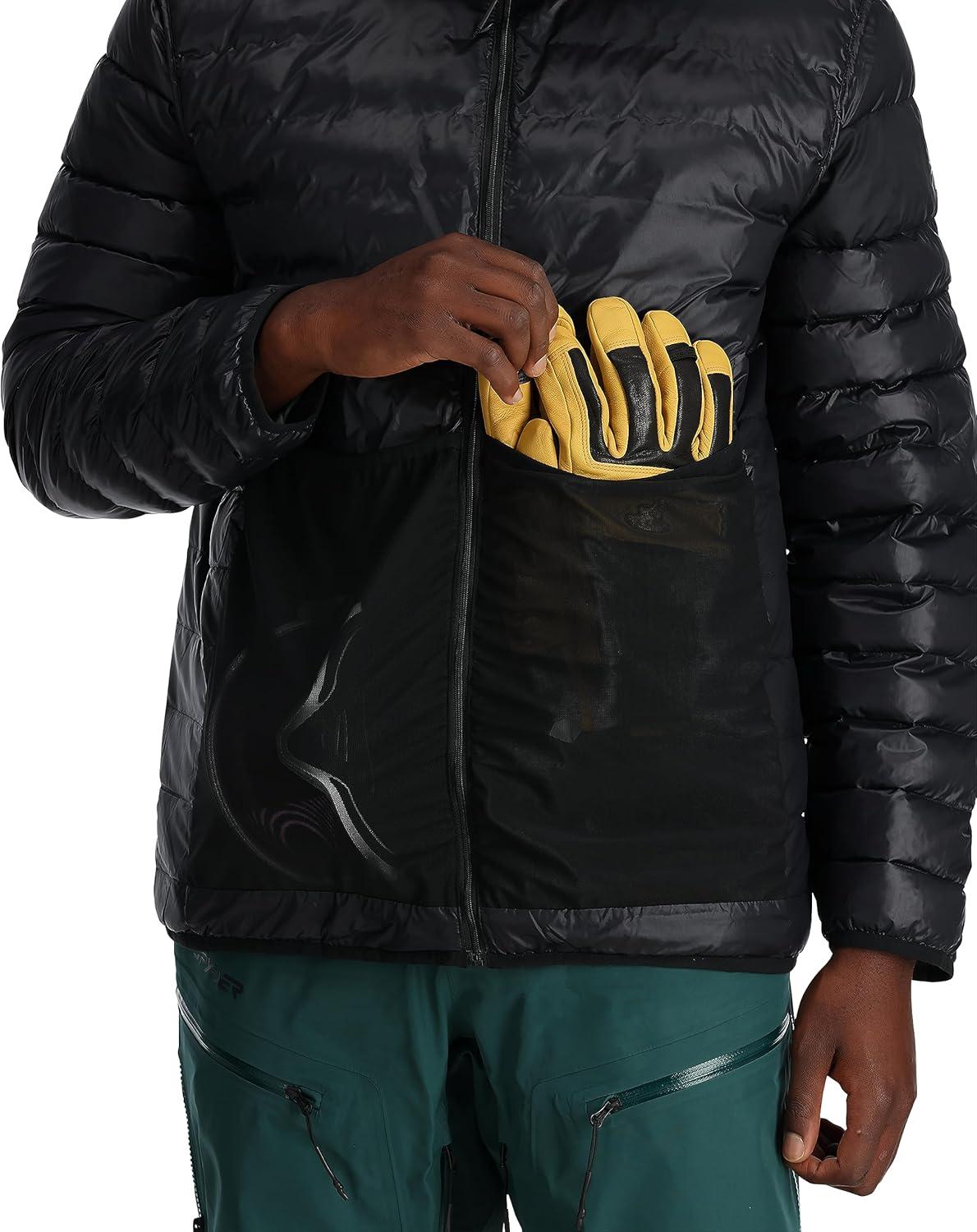 imageSpyder Mens Sanction Hooded Down Packable JacketBlack