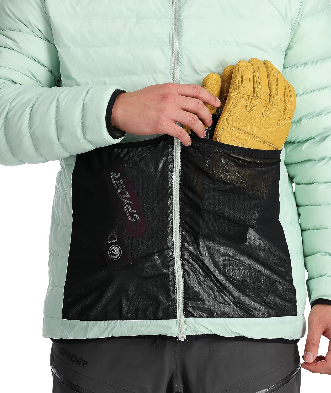 imageSpyder Mens Sanction Hooded Down Packable JacketWintergreen
