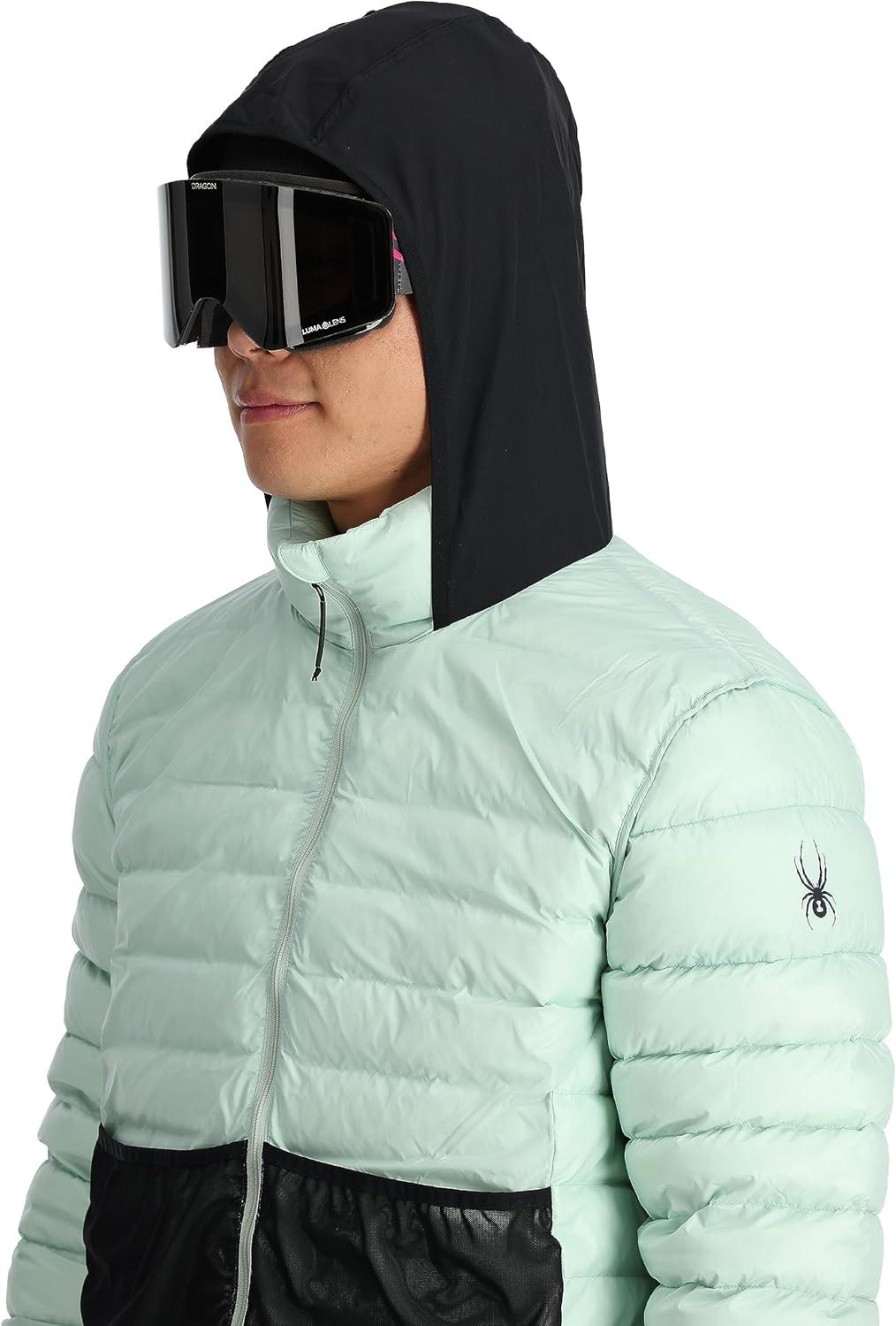imageSpyder Mens Sanction Hooded Down Packable JacketWintergreen