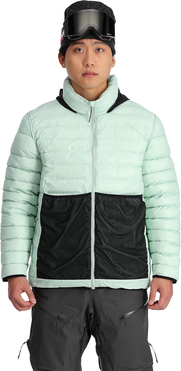 imageSpyder Mens Sanction Hooded Down Packable JacketWintergreen