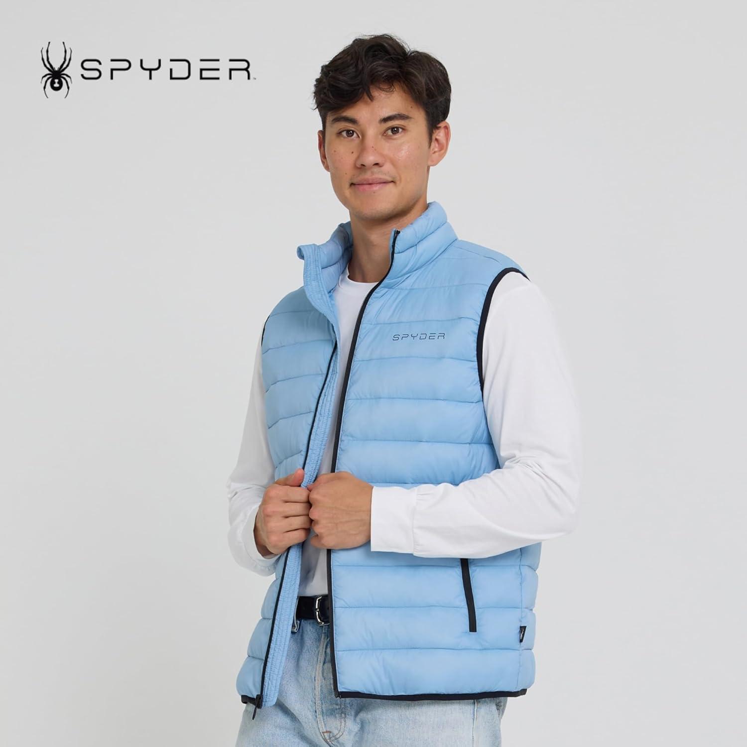 imageSpyder Puffer Vest for Men Lightweight Quilted Outdoor Vest with Pockets Puffer Vest Jacket for Men