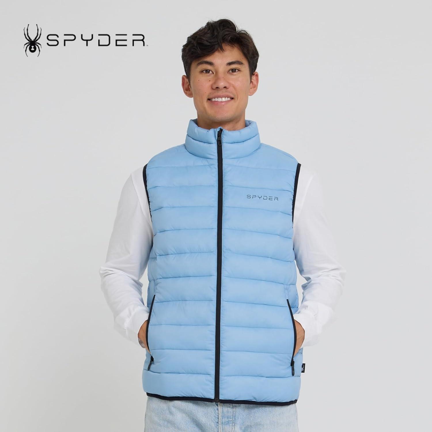 imageSpyder Puffer Vest for Men Lightweight Quilted Outdoor Vest with Pockets Puffer Vest Jacket for Men