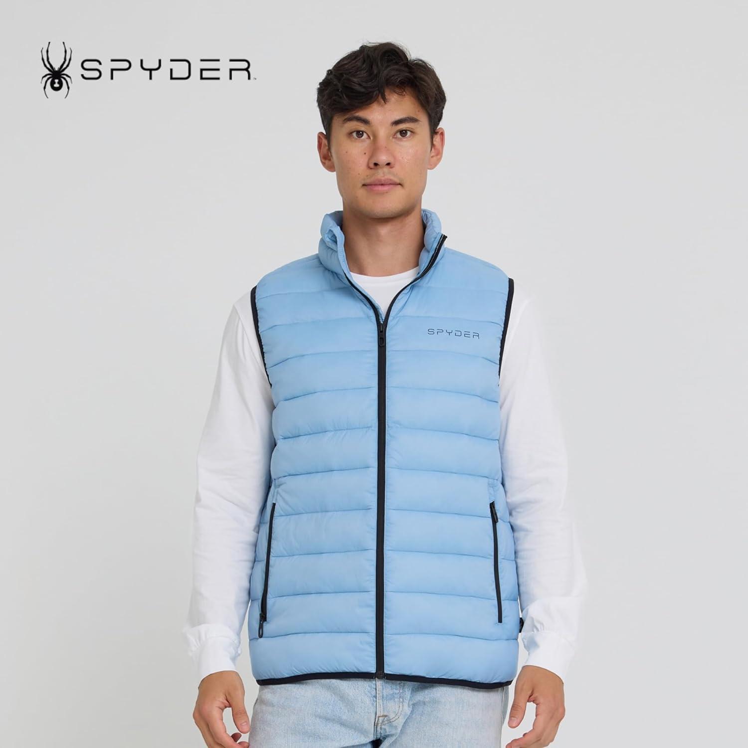 imageSpyder Puffer Vest for Men Lightweight Quilted Outdoor Vest with Pockets Puffer Vest Jacket for Men