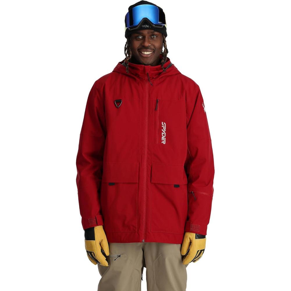 imageSpyder Mens Field Insulated Ski JacketMineral Red
