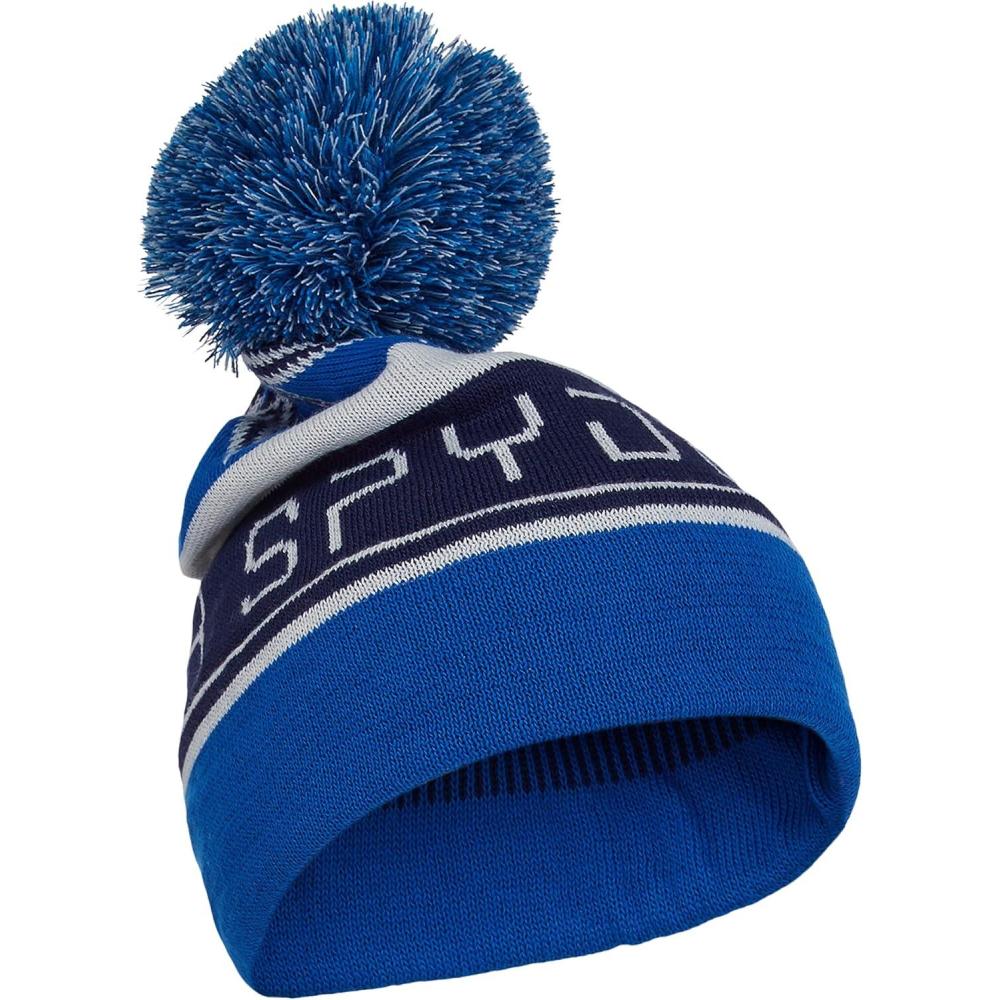 imageSpyder Mens Icebox Lined Pom Ski BeanieOld Glory