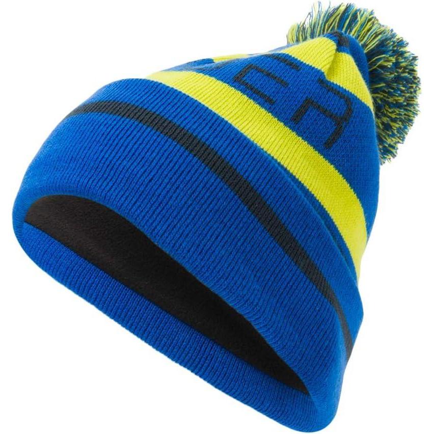 imageSpyder Mens Icebox Lined Pom Ski BeanieTurkish SeaAcidFrontier