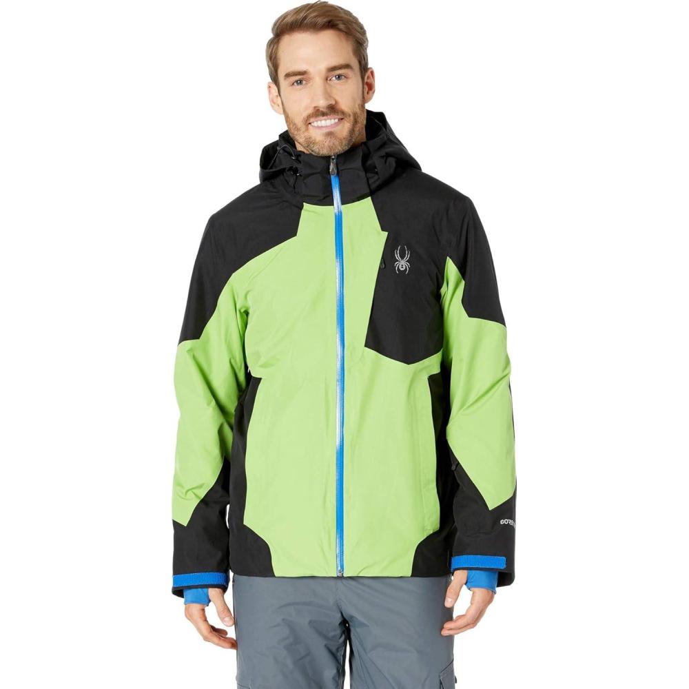 imageSpyder Mens Mens Chambers Goretex Ski JacketFreshBlackTurkish Sea