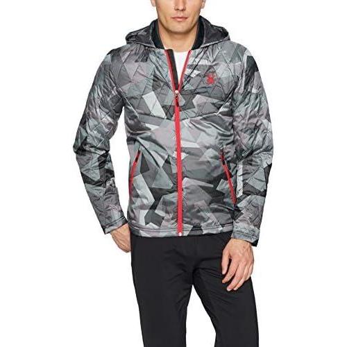 imageSpyder Mens Ouzo Synthetic Down Hoody JacketBlack Camo Print