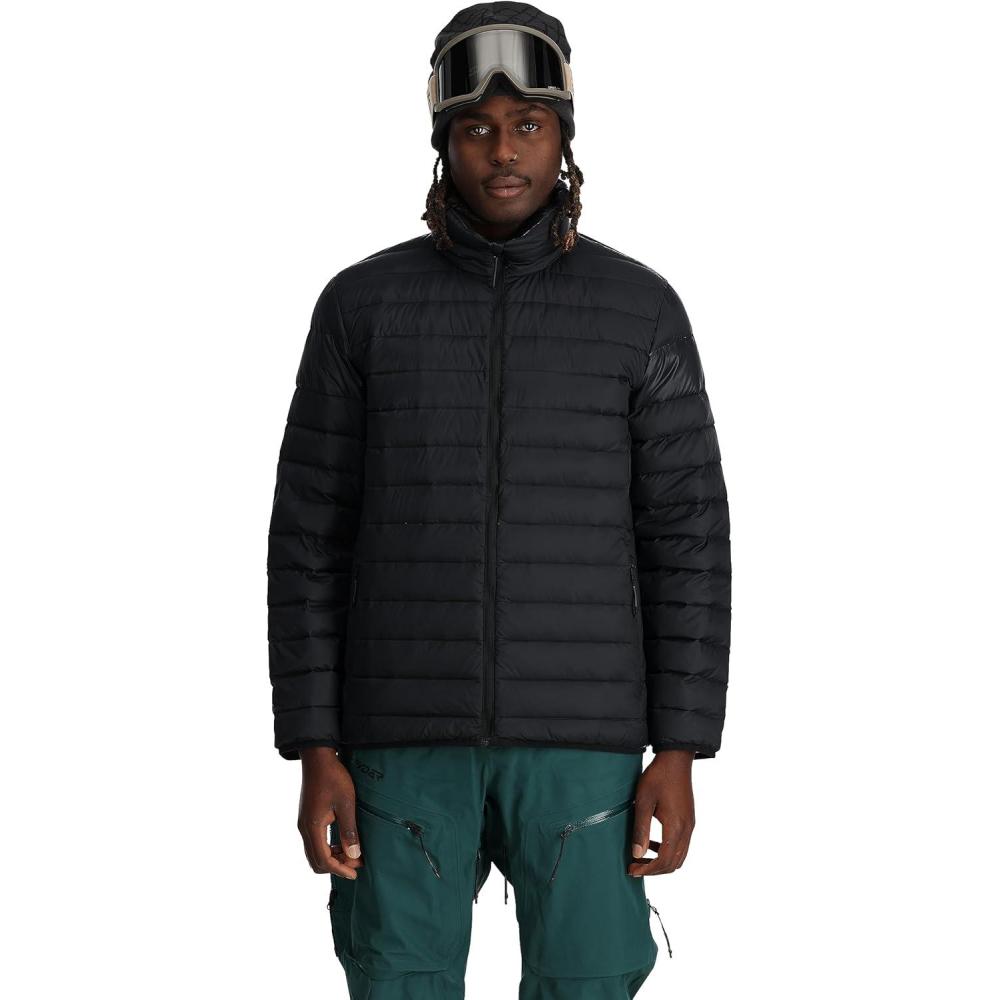 imageSpyder Mens Sanction Hooded Down Packable JacketBlack