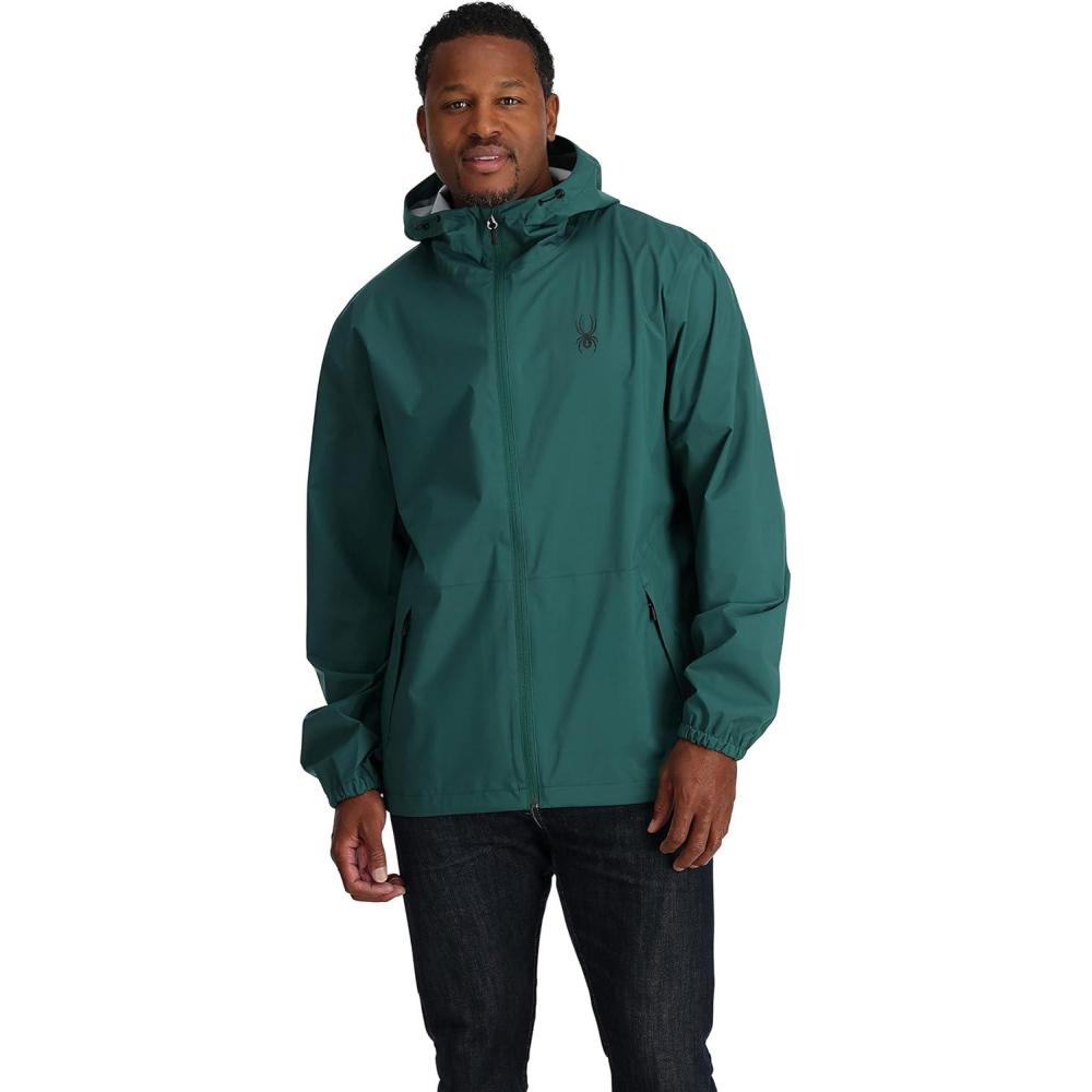 imageSpyder Mens Spyder Pitch Shell JacketCypress Green