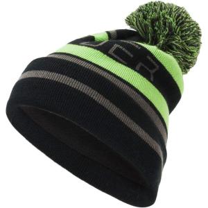 Spyder Mens Icebox Lined Pom Ski Beanie(Black/Fresh/Polar)