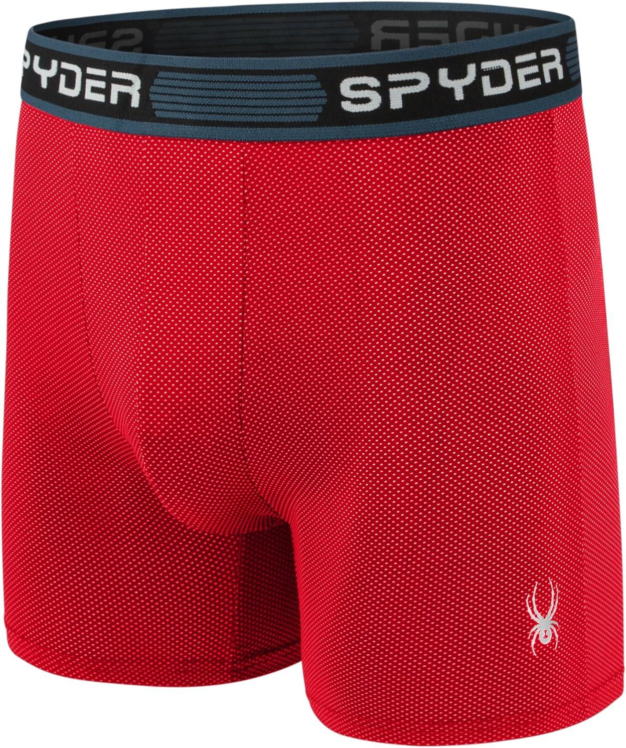 imageSpyder Performance Mesh Mens Boxer Briefs Sports Underwear For MenBlackGreenBlueRed