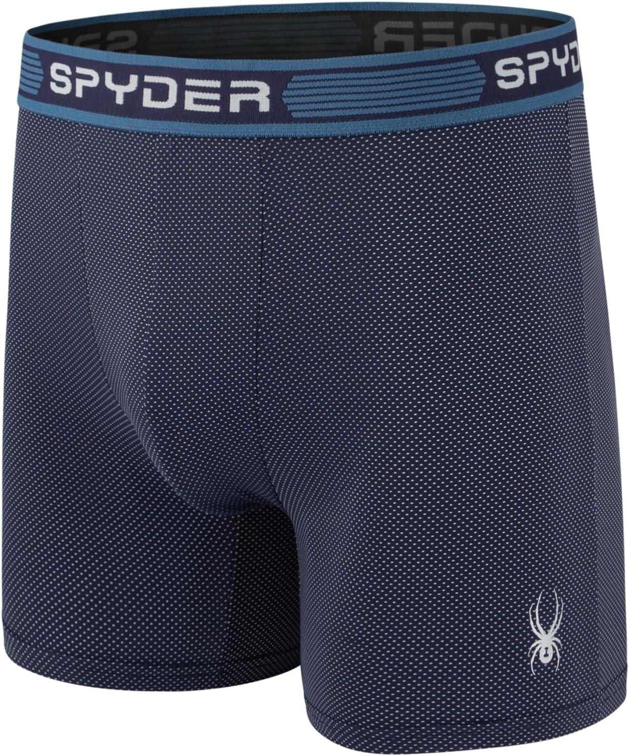 imageSpyder Performance Mesh Mens Boxer Briefs Sports Underwear For MenBlackGreenNavyGrey