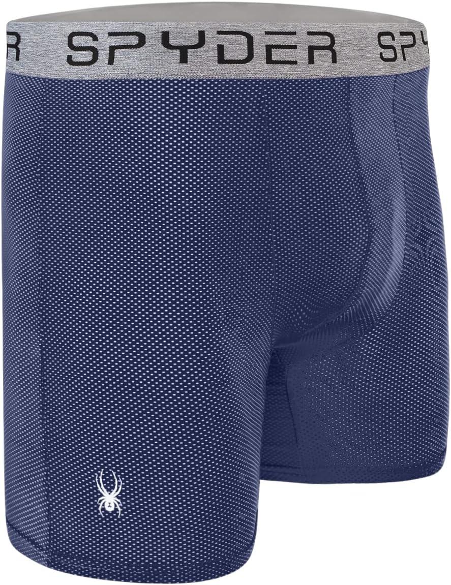 imageSpyder Performance Mesh Mens Boxer Briefs Sports Underwear For MenBlackGreyNavy
