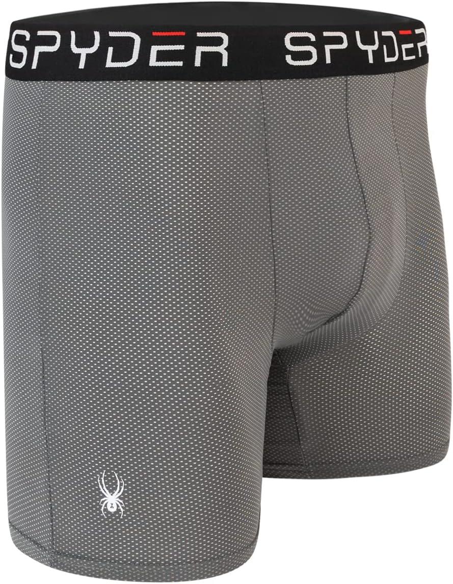imageSpyder Performance Mesh Mens Boxer Briefs Sports Underwear For MenBlackGreyNavy