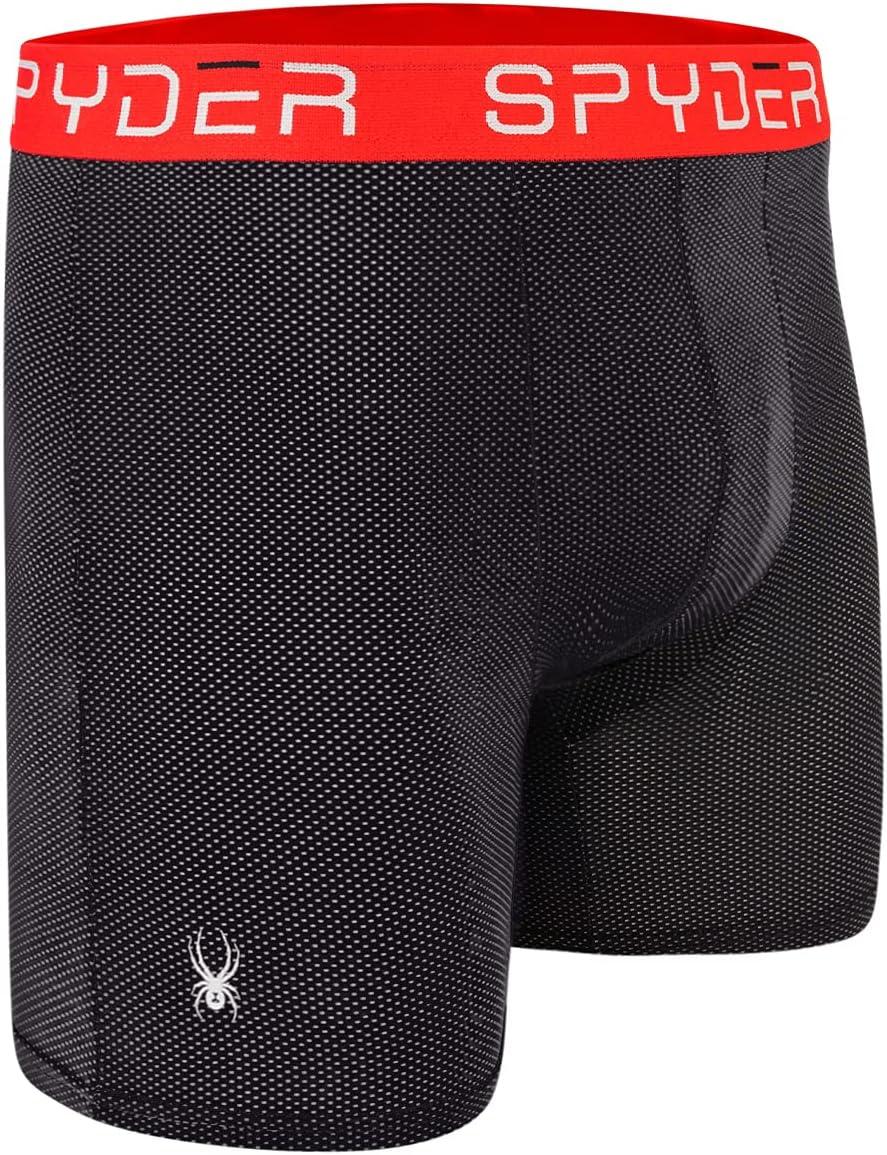 imageSpyder Performance Mesh Mens Boxer Briefs Sports Underwear For MenBlackGreyNavy