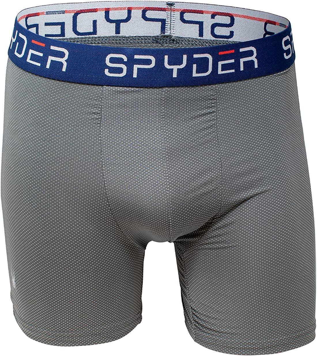 imageSpyder Performance Mesh Mens Boxer Briefs Sports Underwear For MenBlackRedGrey
