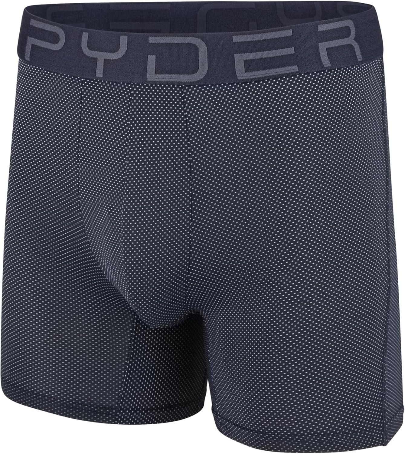 imageSpyder Performance Mesh Mens Boxer Briefs Sports Underwear For MenMaroonBlackGreyNavy