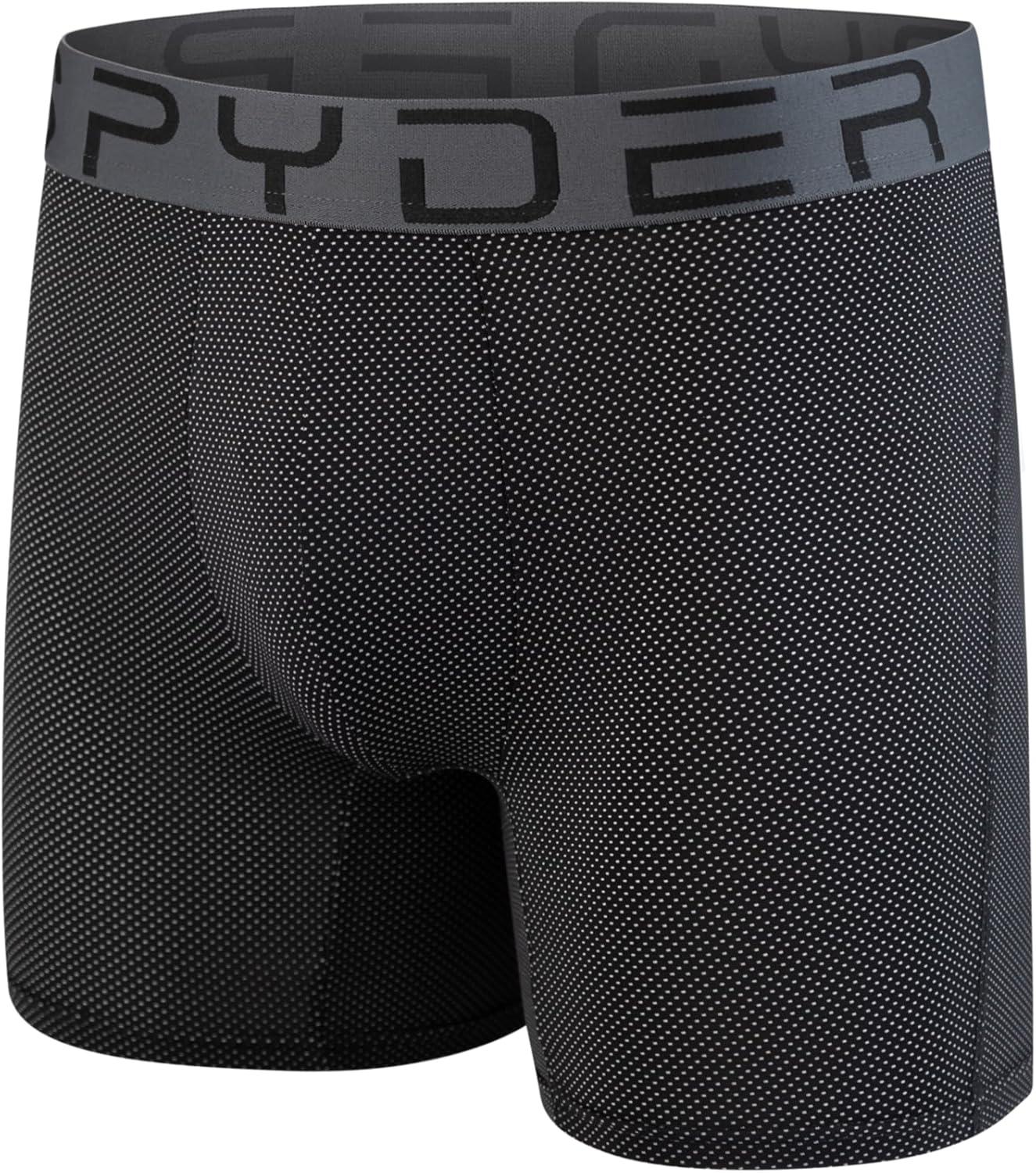 imageSpyder Performance Mesh Mens Boxer Briefs Sports Underwear For MenRedBlueHunter GreenBlack