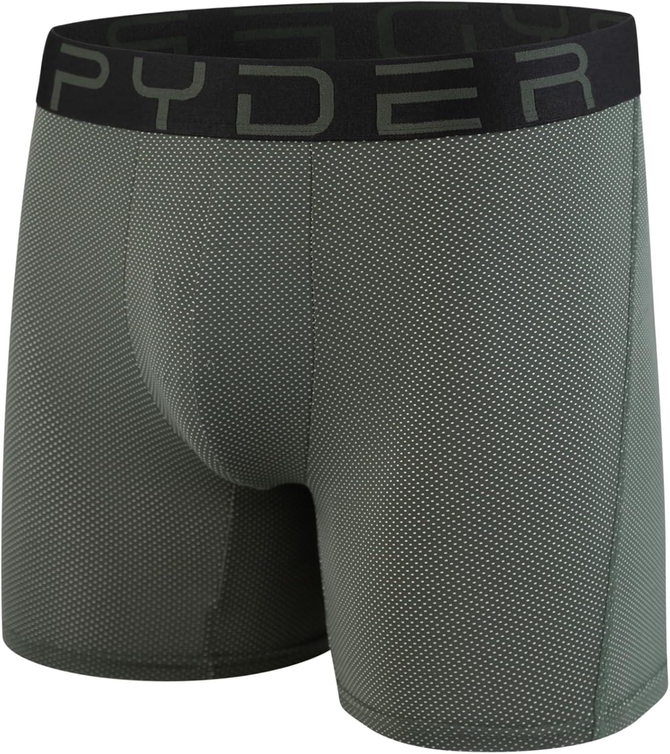 imageSpyder Performance Mesh Mens Boxer Briefs Sports Underwear For MenRedBlueHunter GreenBlack