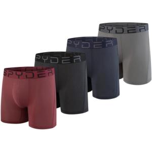 Spyder Performance Mesh Mens Boxer Briefs Sports Underwear For Men(Maroon/Black/Grey/Navy)