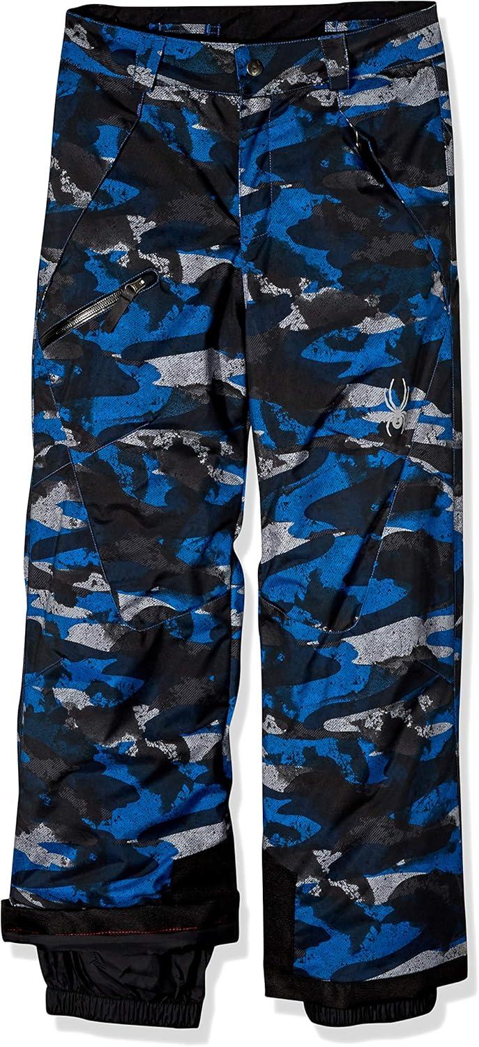 imageSpyder Boys Boys Propulsion Ski PantsCamo Distress Blue PrintBlack