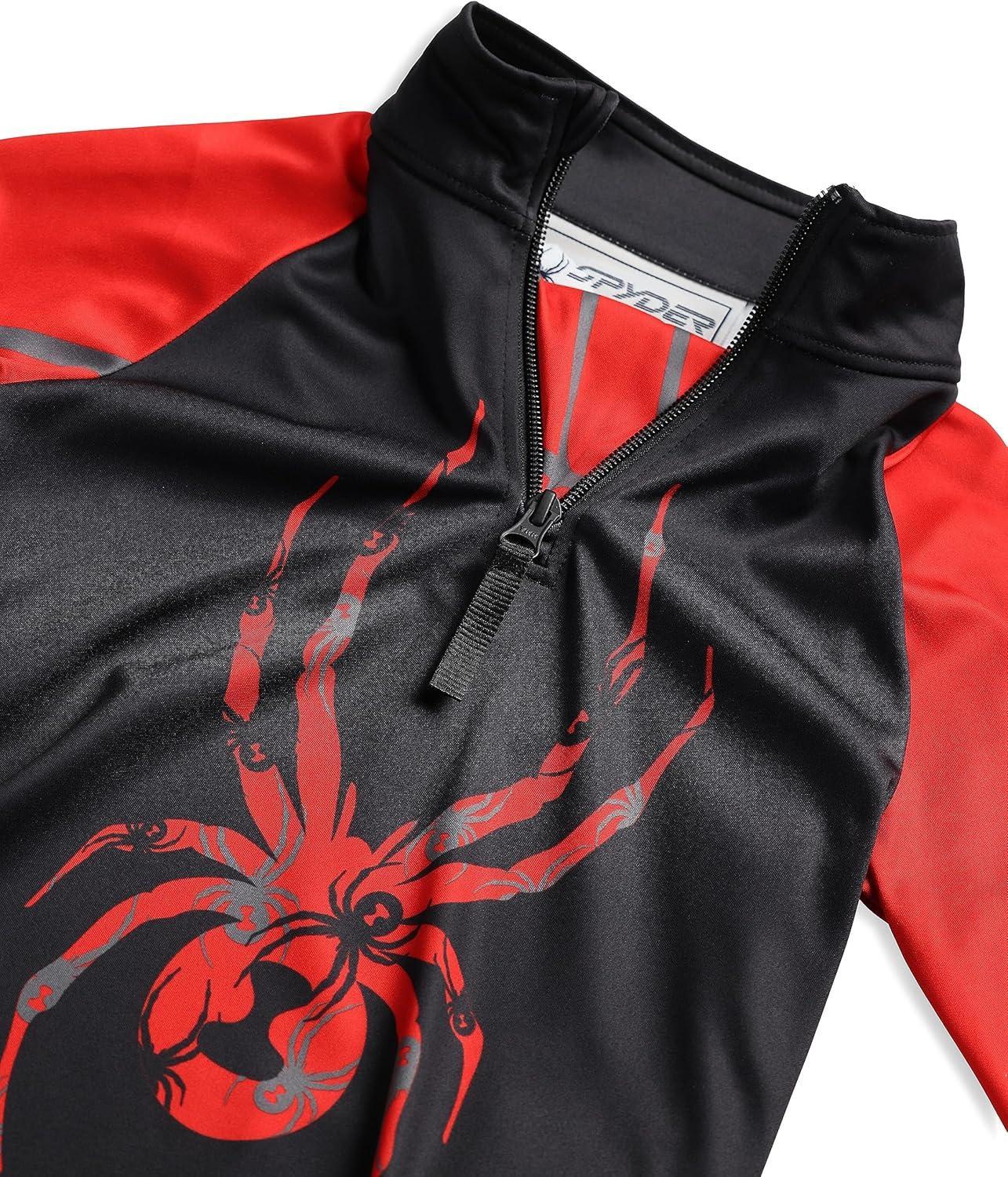 imageSpyder Boys Bug Half Zip TNeckVolcano