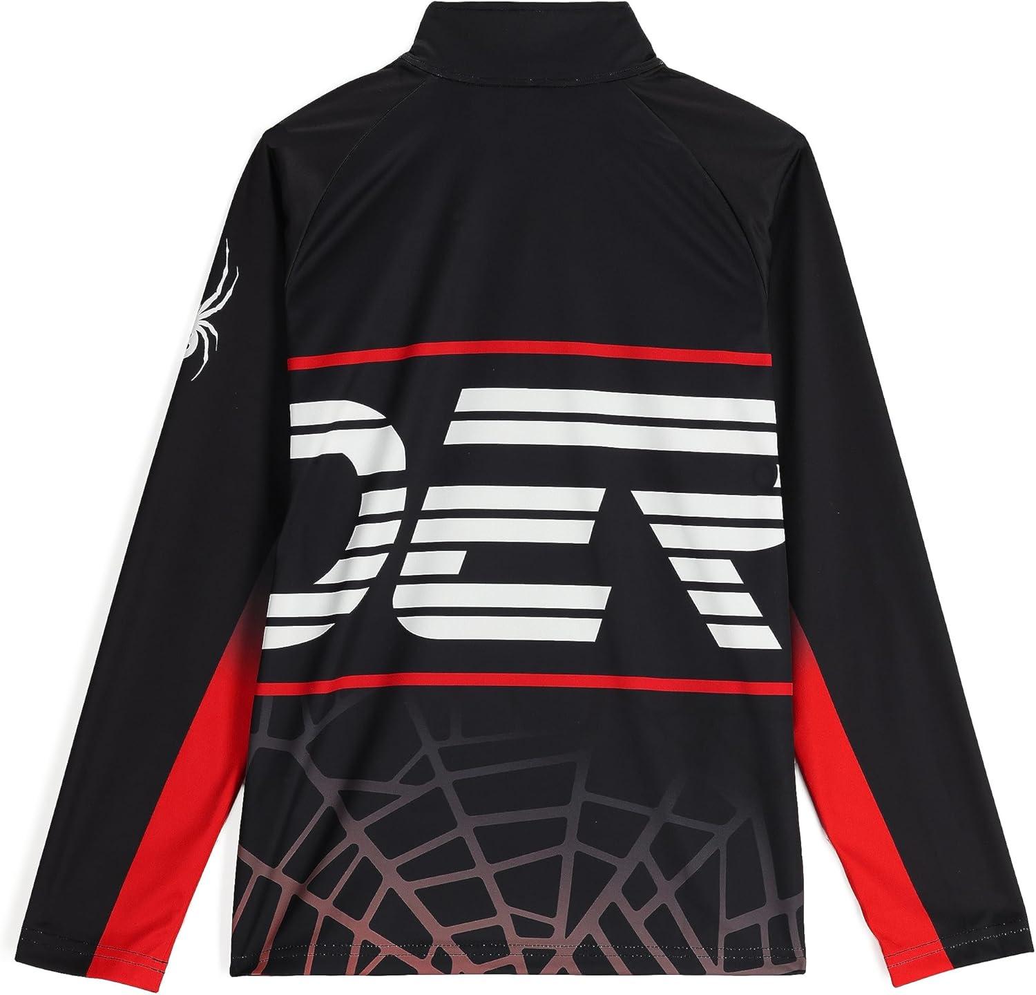 imageSpyder Boys Web Half Zip TNeckBlack