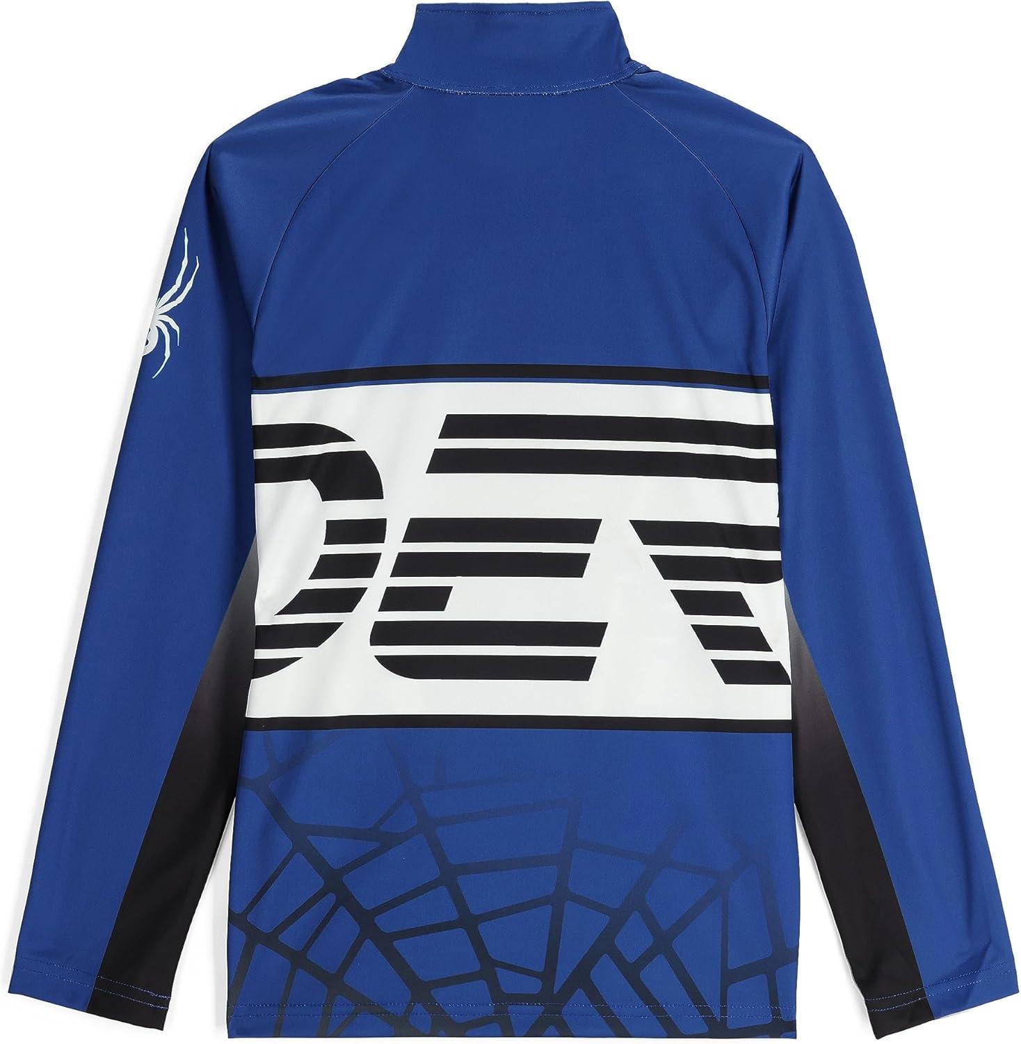 imageSpyder Boys Web Half Zip TNeckElectric Blue